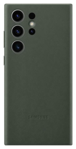 Samsung Leather Case do Galaxy S23 Ultra green