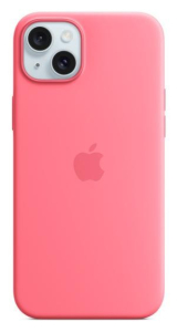 Apple iPhone 15 Plus Silicone Case with MagSafe pink
