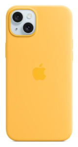 Apple iPhone 15 Plus Silicone Case with MagSafe sunshine
