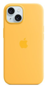 Apple iPhone 15 Silicone Case with MagSafe sunshine