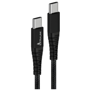 Extralink Smart Life Braided 100W USB Type-C to Type-C 480 Mbps, 20V 5A 2m czarny