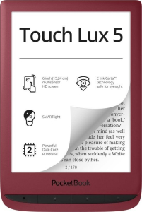 Czytnik PocketBook Touch Lux 5 Red (PB628-R-WW)