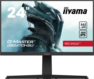 Monitor iiyama G-Master GB2470HSU-B1 Red Eagle (GB2470HSU-B1) 23.8"| IPS | 1920 x 1080 | HDMI | DP | 2 x USB 2.0 | Głośniki | HAS 130mm | Pivot | VESA 100 x 100