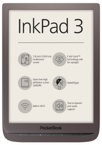 Czytnik PocketBook 740 InkPad 3 Ciemnobrązowy (PB740-X-WW) Ekran dotykowy | 7,8 cala | rozdzielczość 1404x1872 | 8GB | doświetlana matryca | E-ink Carta