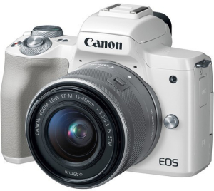 Aparat cyfrowy Canon EOS M50 Biały + M15-45mm (2681C012)