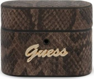 Guess Python Collection - etui AirPods Pro brązowy (GUACAPPUSNSMLBR)