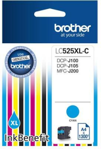 Tusz Brother niebieski LC525XLCAP2=LC-525XLC  1300 str.