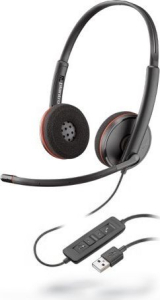 Słuchawki przewodowe Poly Blackwire C3220 USB-A czarne - (209745-104)