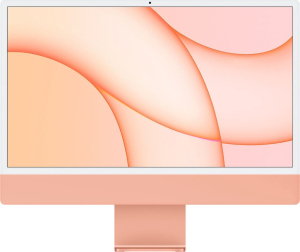 24-inch iMac with Retina 4.5K display: Apple M1 chip with 8‑core CPU and 8‑core GPU, 8GB/256GB - Orange
