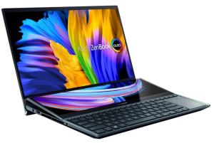 Laptop ASUS ZenBook Pro Duo 15 OLED UX582LR-H2003R Niebieski (90NB0U51-M00590) Core i7-10870H|OLED:15,6"4K UHD (3840x2160)Touch|NVIDIA RTX 3070 8GB|RAM: 32GB|SSD: 1TB PCIE|Akcesoria|W10 Pro