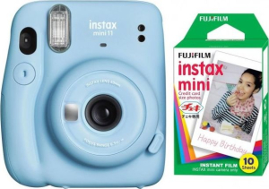 Aparat fotograficzny - Fujifilm Instax Mini 11 niebieski + 10 shots