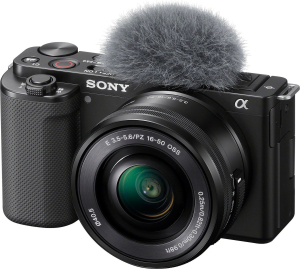 Aparat cyfrowy Sony ZV-E10 + 16-50 mm f/3.5-5.6 OSS do videoblogów (ZVE10LBDI.EU)