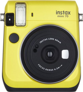 Aparat cyfrowy Fujifilm Instax Mini 70 żółty + etui żółte + wkład 2 pack (70100149244)
