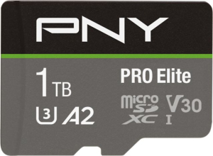 Karta pamięci - PNY PRO Elite microSDXC 1TB + Adapter SD (P-SDU1TBV32100PRO-GE)