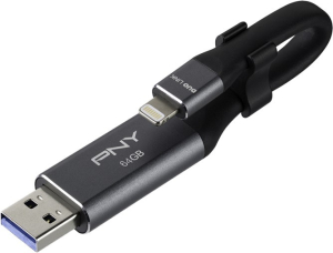 PNY USB 3.0 Duo-Link Apple 64GB (P-FDI64GLA02GC-RB)