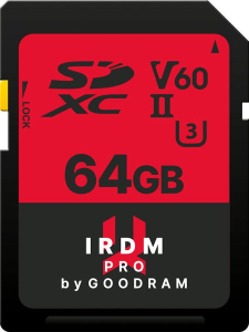 Karta pamięci - GOODRAM SDXC 128GB IRDM Pro UHS-II U3 (IRP-S6B0-1280R12)