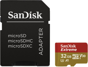 Karta pamięci - SanDisk microSDHC 32GB Extreme U3 V30 UHS-I A1 100/60 MB/s Mobile (SDSQXAF-032G-GN6MA)