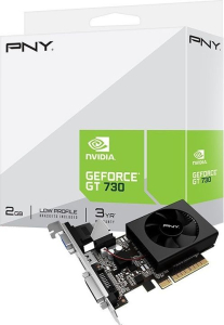 Karta graficzna PNY GeForce GT 730 2GB Single Fan (Low Profile) (VCG7302D3SFPPB)
