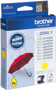 Toner - Brother LC 225 XL żółty