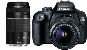 Aparat cyfrowy Canon EOS 4000D + EF-S 18-55 DC III + 75-300 (3011C010)