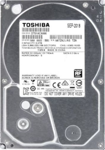Dysk HDD Toshiba DT01ACA300 (3 TB ; 3.5 ; 64 MB; 7200 obr/min)
