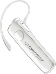 Słuchawka Esperanza CELEBES EH184W (douszne; Bluetooth; z wbudowanym mikrofonem; kolor biały)