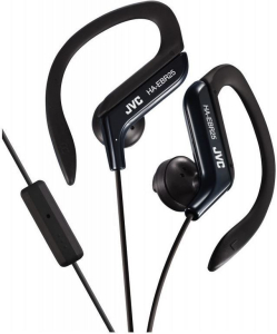 Słuchawki JVC HAE-BR25BE (douszne  sportowe  ze sterowaniem i mikrofonem  black)