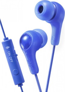Słuchawki JVC HAF-X7GAE (douszne  ze sterowaniem i mikrofonem  blue)