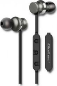 Słuchawki bezprzewodowe Qoltec 50818 (dokanałowe; bezprzewodowe; TAK; kolor czarny