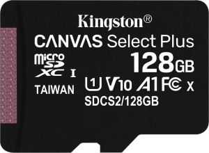 Karta pamięci Kingston Canvas Select Plus SDCS2/128GBSP (128GB; Class 10  Class A1; Karta pamięci)