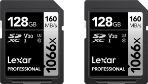 Lexar SDXC 128GB Professional 1066x UHS-I - 2 pack