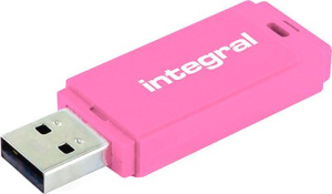 Integral FlashDrive NEON pink 64GB