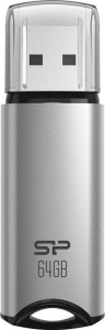 Pendrive Silicon Power Marvel M02 64GB USB 3.2 kolor srebrny ALU (SP064GBUF3M02V1S)