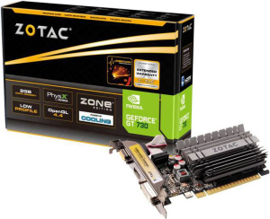 Karta graficzna ZOTAC GeForce GT 730 ZONE Edition Low Profile 2GB DDR3