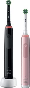 Szczoteczki - Oral-B Pro 3 3900N Duo Black/Pink