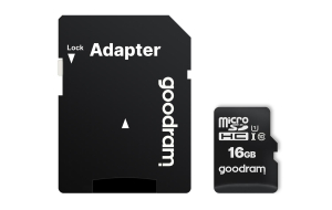 Karta pamięci GoodRam M1AA-0160R12 (16GB; Class 10  Class U1; Adapter  Karta pamięci)
