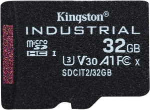 Kingston Industrial microSDHC 32GB Class 10 A1 pSLC + SD Adapter
