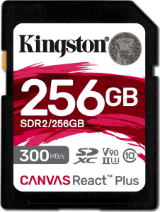 Kingston SDXC Canvas React Plus 256GB 300R/260W UHS-II U3