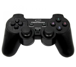 Gamepad Esperanza EG102 (PC  PS3; kolor czarny)