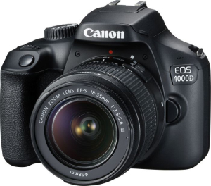 Aparat cyfrowy Canon EOS 4000D + obiektyw EF-S 18-55 DC III (3011C003)