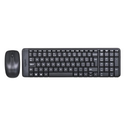 Zestaw klawiatura + mysz membranowa Logitech MK220 920-003168 (USB 2.0; kolor czarny; optyczna)'