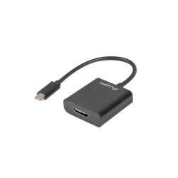 Adapter Lanberg AD-UC-HD-01 (USB typu C M - HDMI F; 0 15m; kolor czarny)'
