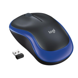 Mysz bezprzewodowa Logitech M185 910-002236 (optyczna; 1000 DPI; kolor niebieski)'