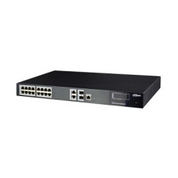 Switch DAHUA PFS4220-16P-250 (16x 10/100Mbps  2x 10/100/1000Mbps)'