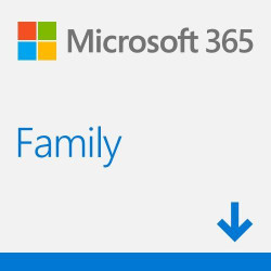 Microsoft 365 Family  (6; 12 miesięcy; Wersja cyfrowa; Domowa; Polska); stara nazwa Office 365 Home'