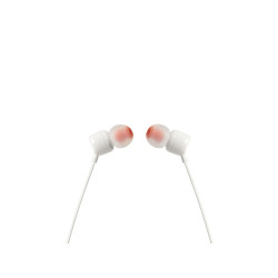 Słuchawki JBL T110 (biały  z mikrofonem)'