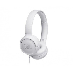 Słuchawki JBL Tune 500 (białe  nauszne  z wbudowanym mikrofonem)'