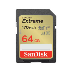 SANDISK EXTREME SDXC 64GB 170/80 MB/s A2'
