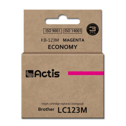 Tusz ACTIS KB-123M (zamiennik Brother LC123M/LC121M; Standard; 10 ml; czerwony)'