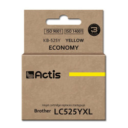 Tusz ACTIS KB-525Y (zamiennik Brother LC525Y; Standard; 15 ml; żółty)'